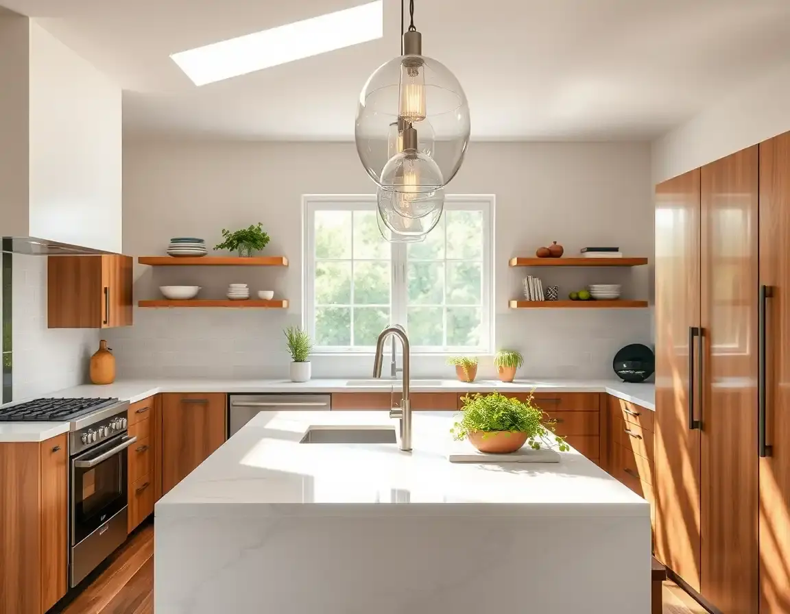 Kitchens with Pendant Lighting: Inspirational Designs | KitchGear