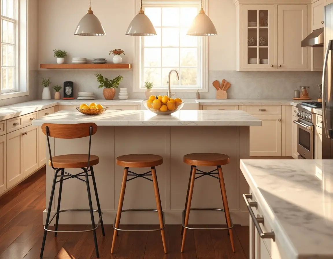 stool in kitchen
